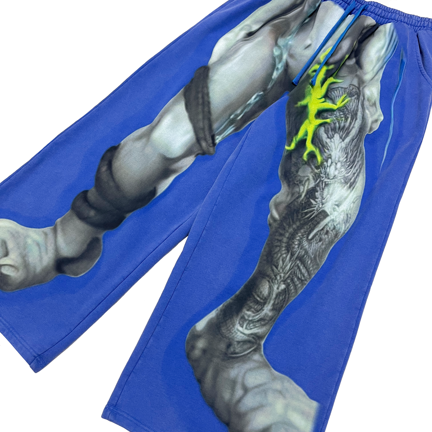 "PUNK REDEMPTION" Stone Wash Sweat Pants