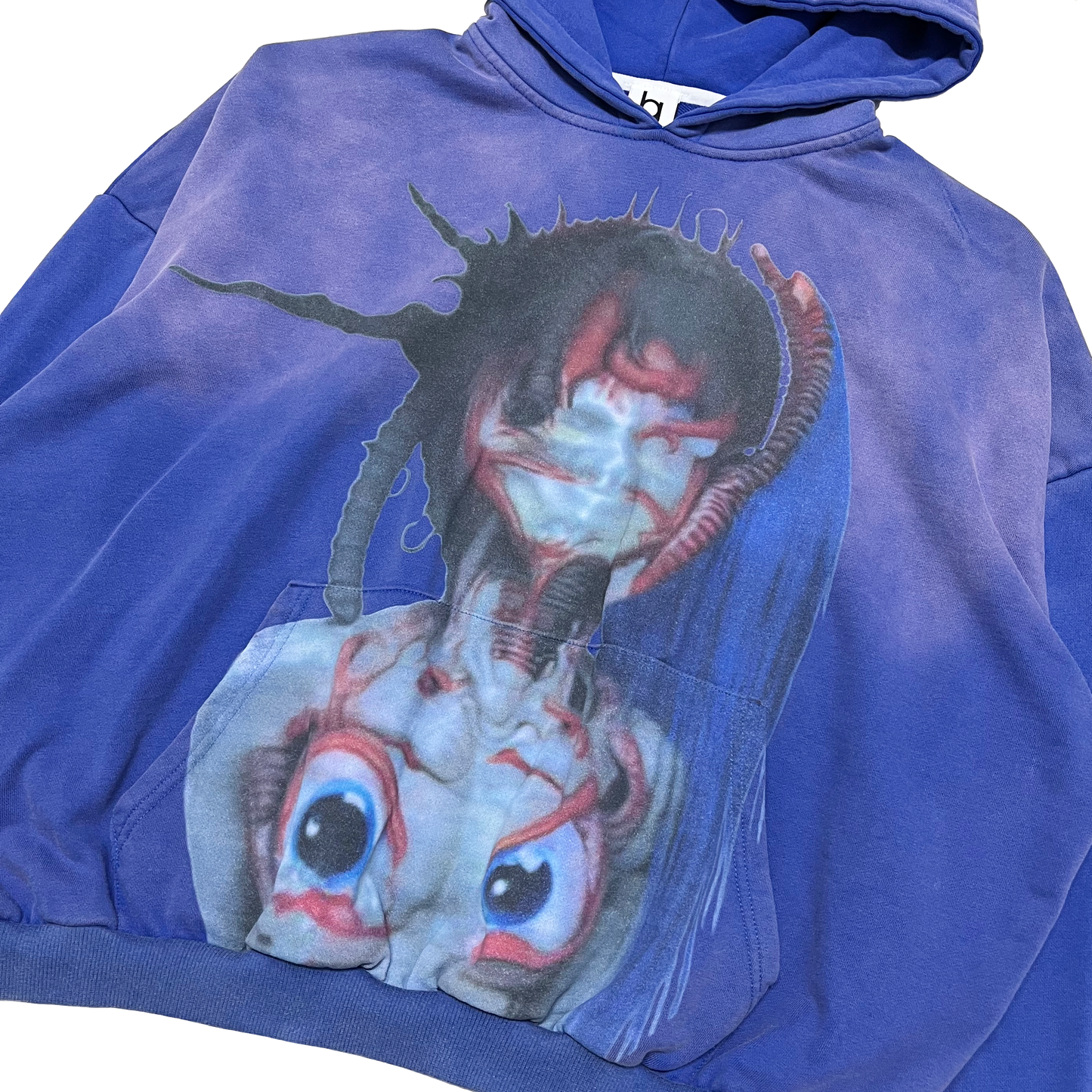 "PUNK REDEMPTION" Stone Wash Hoodie