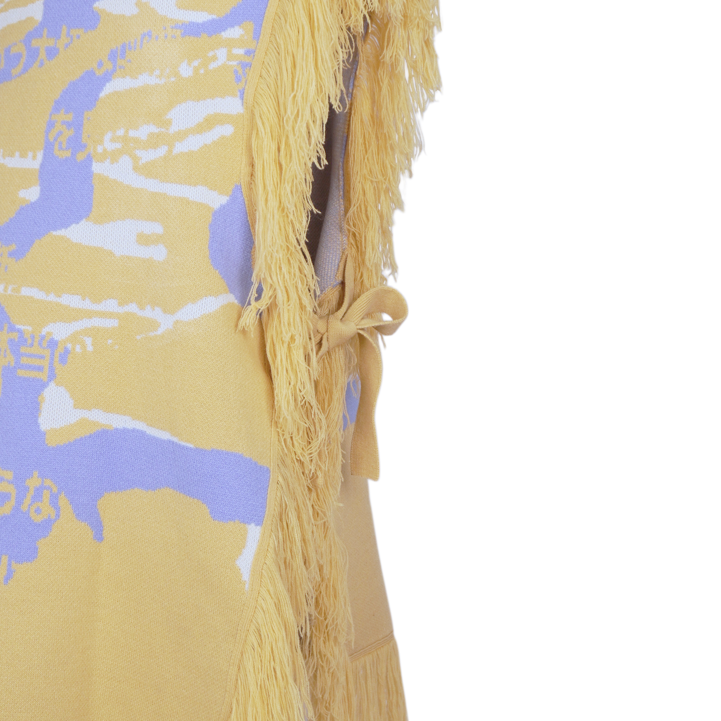 "Guide" Asymmetry Knit Poncho