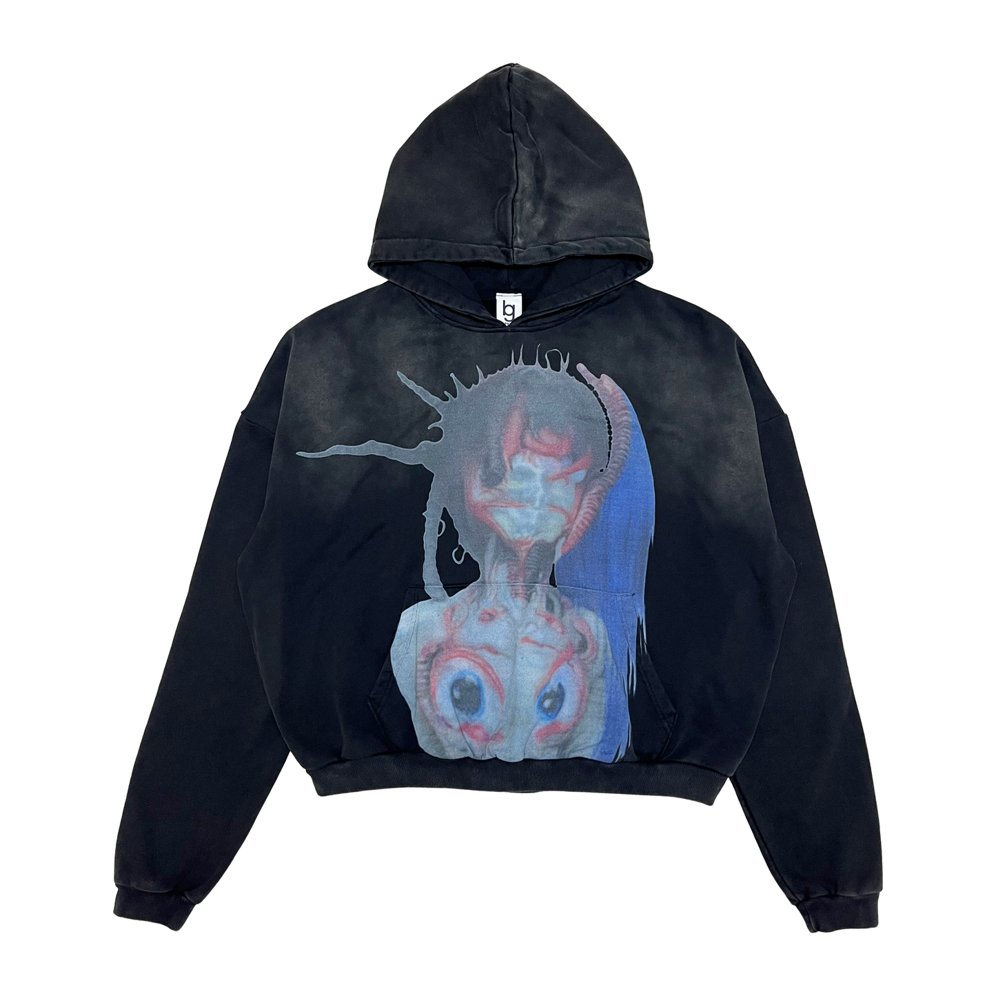"PUNK REDEMPTION" Stone Wash Hoodie