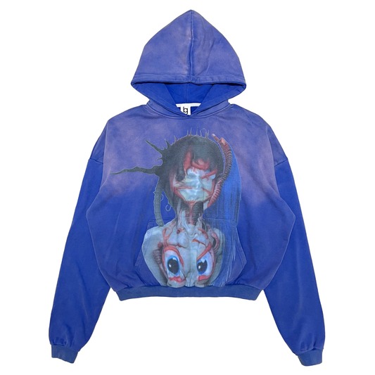 "PUNK REDEMPTION" Stone Wash Hoodie
