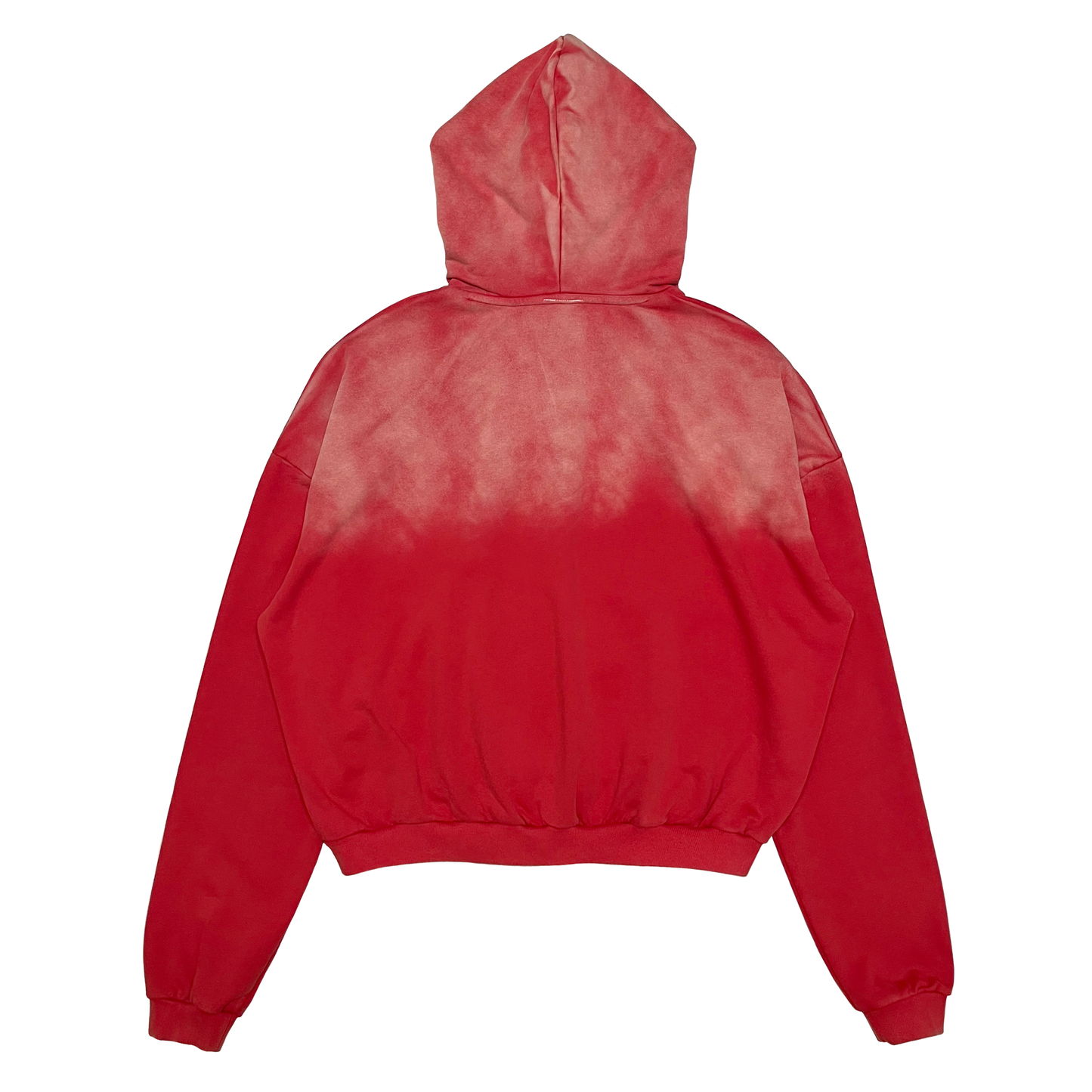 "GREEN MAN" Stone Wash Zip Hoodie