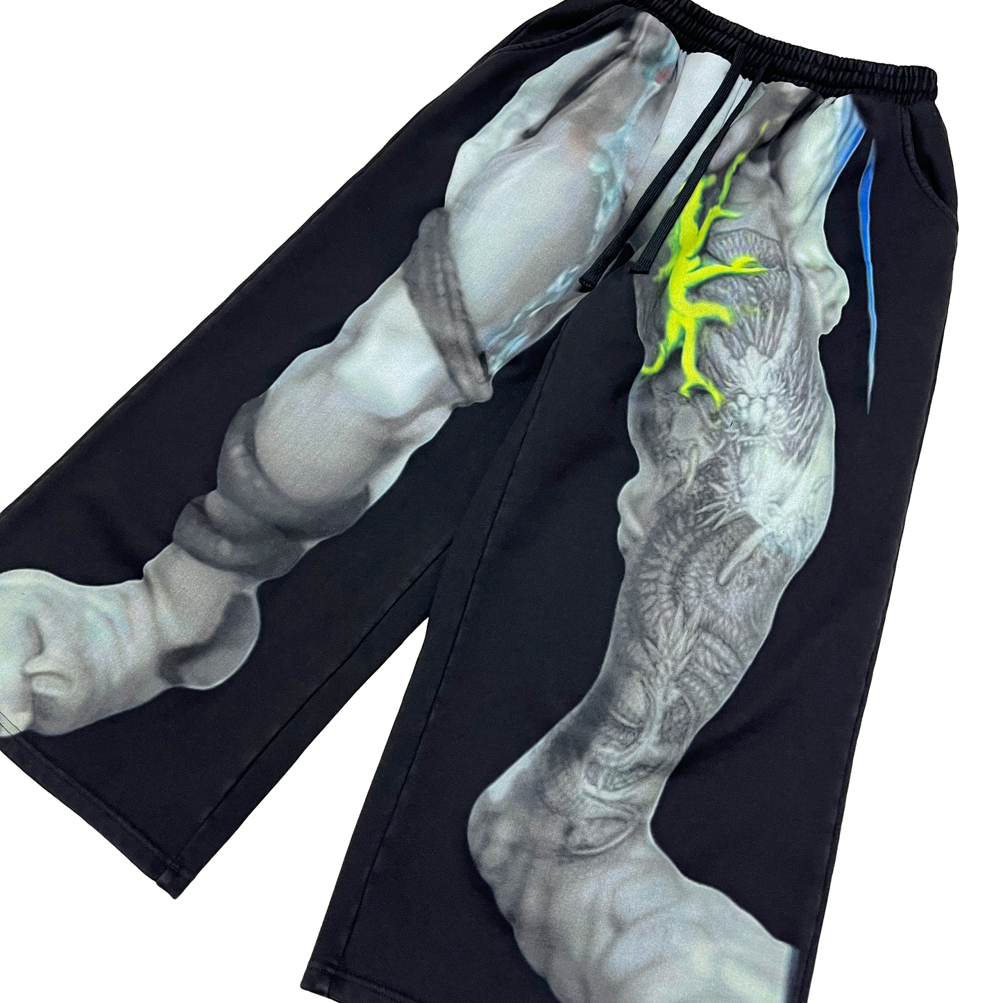 "PUNK REDEMPTION" Stone Wash Sweat Pants
