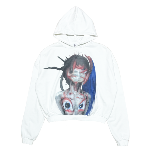 "PUNK REDEMPTION" Stone Wash Hoodie