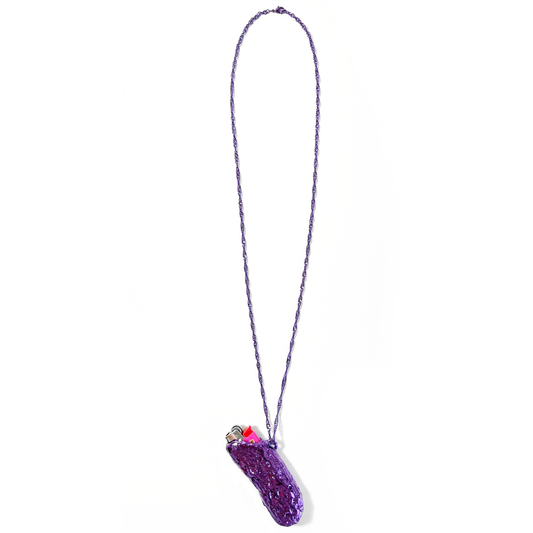 Tongue of Flame Metal Lighter Case Necklace 10000℃