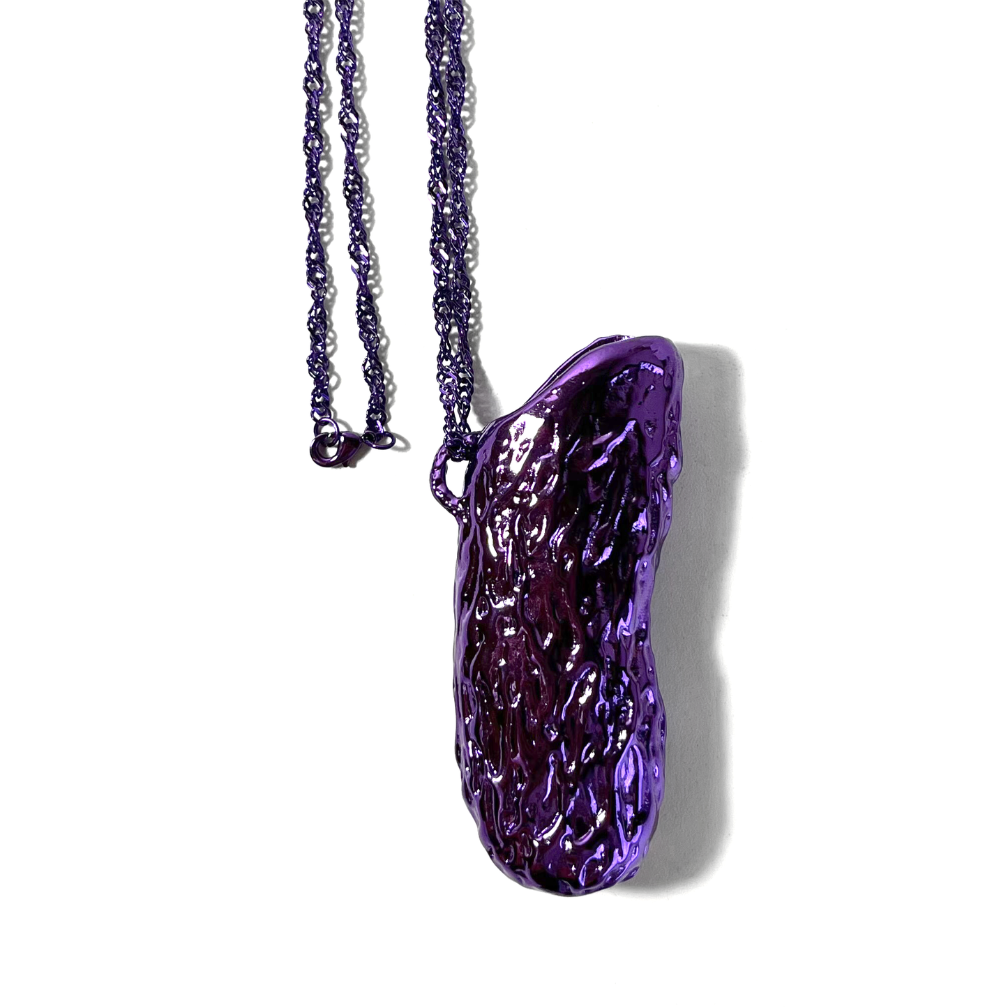 Tongue of Flame Metal Lighter Case Necklace 10000℃
