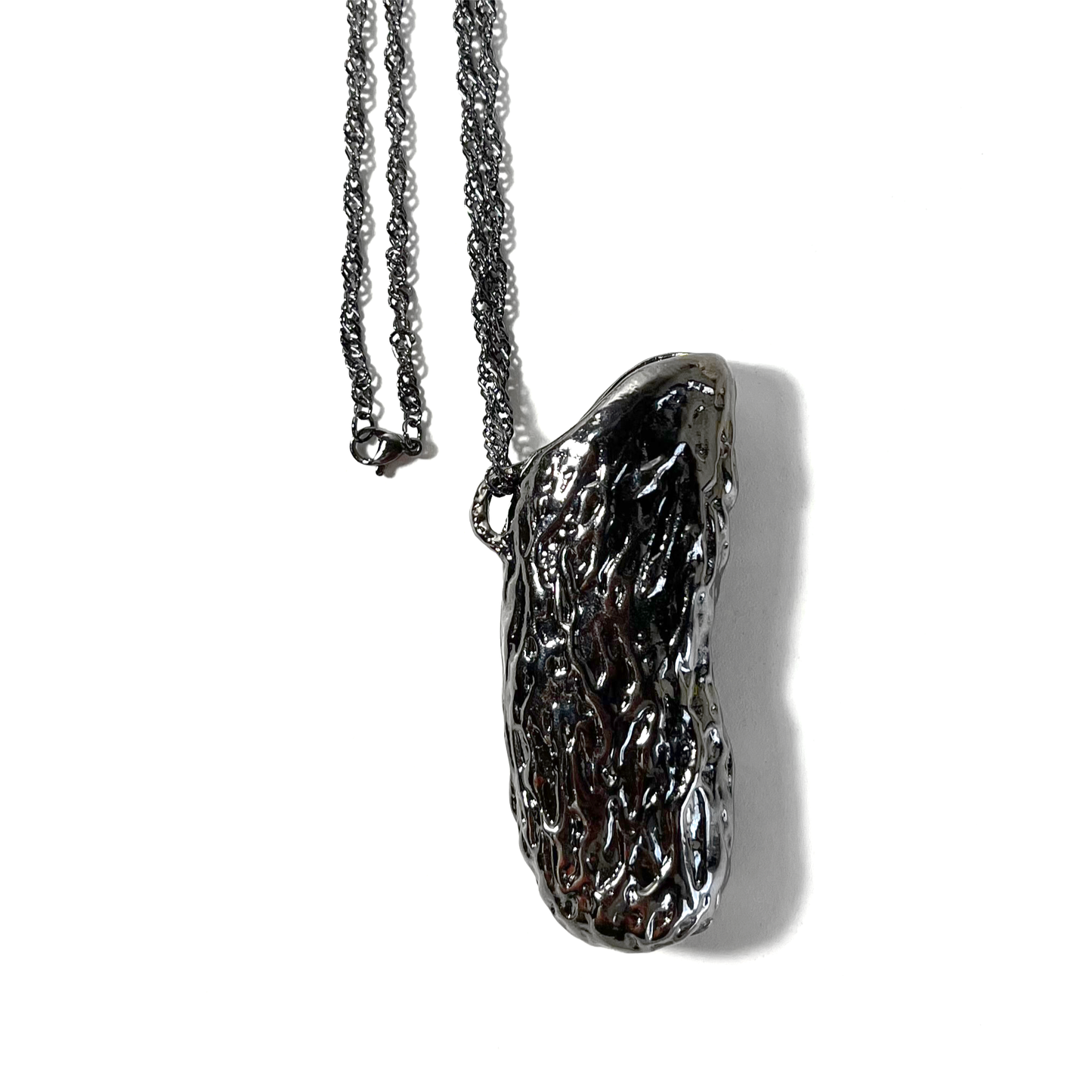 Tongue of Flame Metal Lighter Case Necklace 31415926535℃