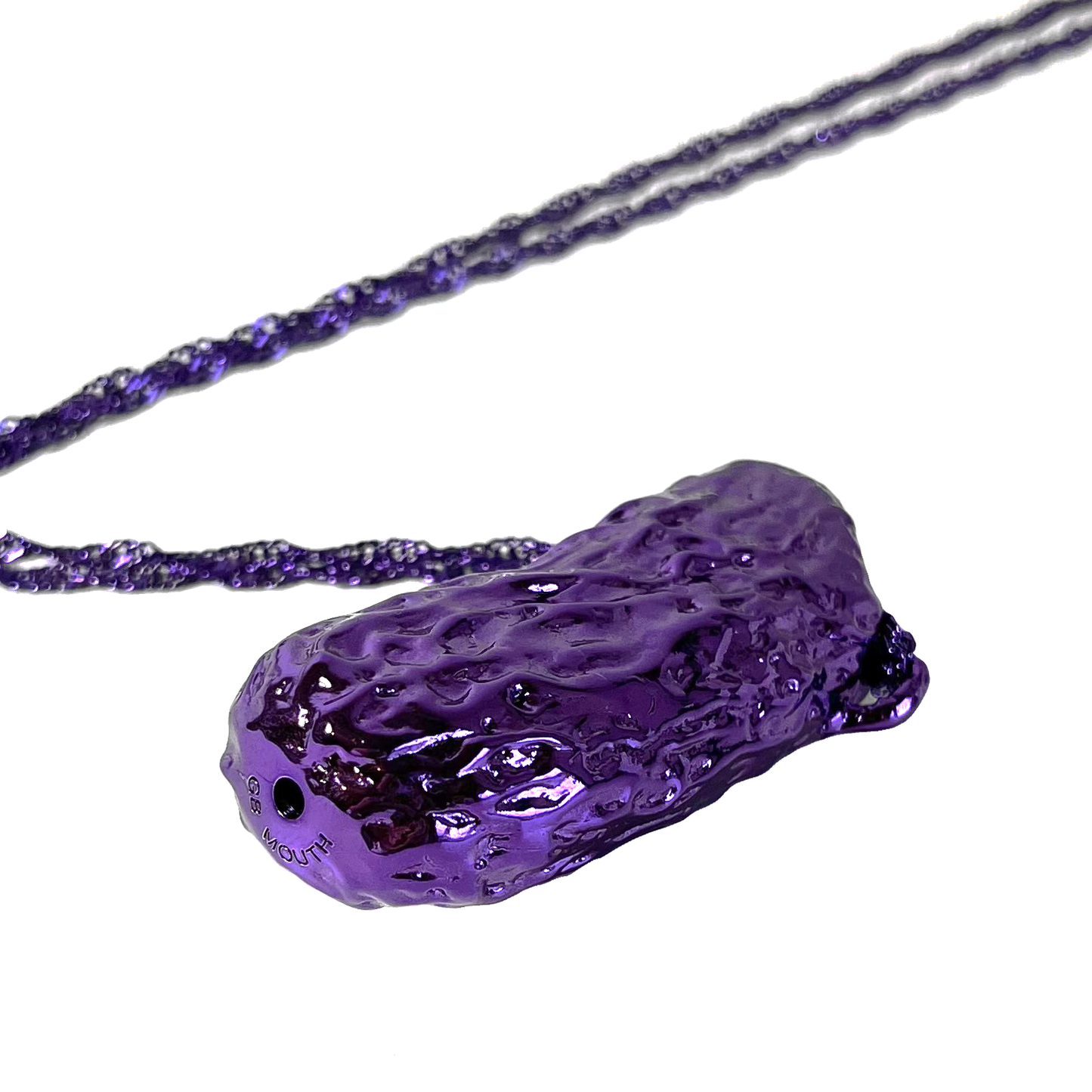 Tongue of Flame Metal Lighter Case Necklace 10000℃