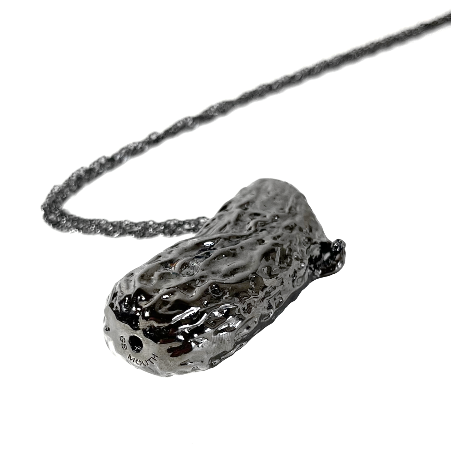 Tongue of Flame Metal Lighter Case Necklace 31415926535℃