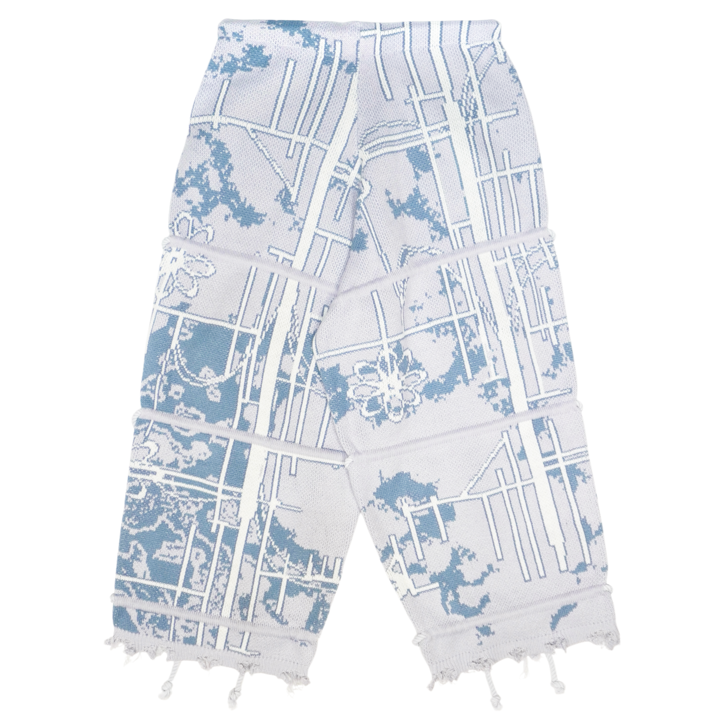 "冬" Straw Wrapped Knit Pants